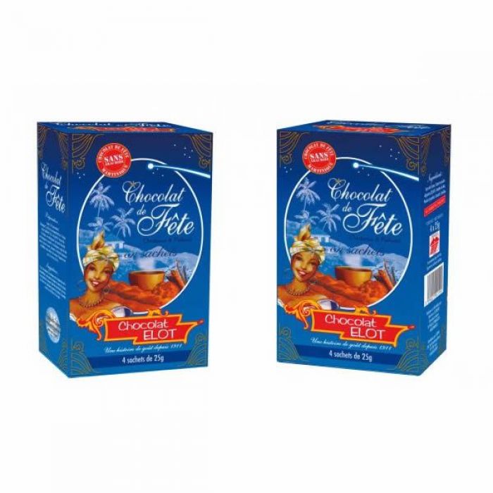 Chocolat en poudre communion/fêtes ELOT sachets(4*25g)